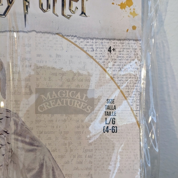 Harry Potter Hedwig Child Boys Costume‎ Large 4-6 yrs White NEW - Picture 4 of 7